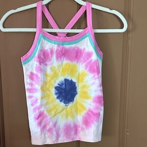 Matilda Jane Pink and Yellow Tie-Dye Tank Top